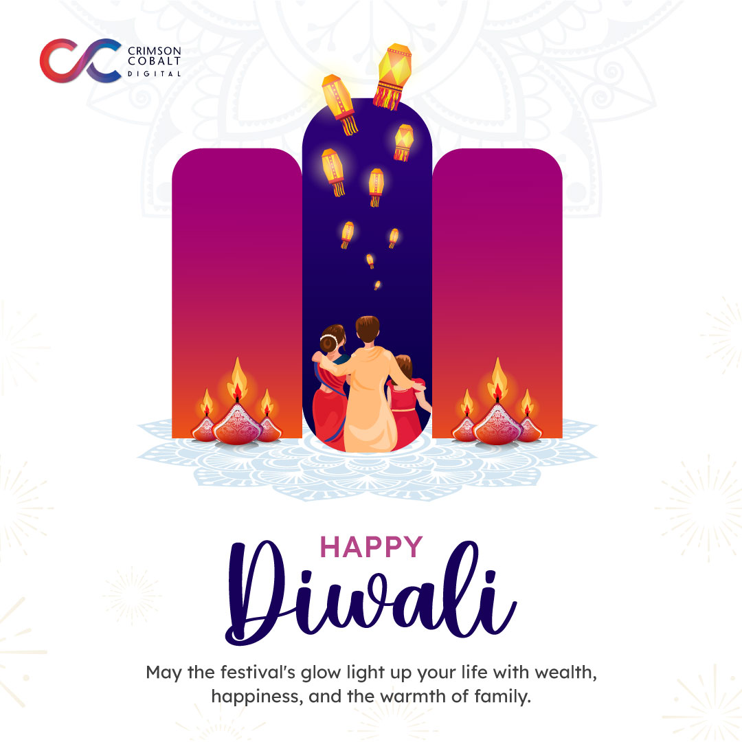 CrimsonCobalt's tweet photo. CrimsonCobalt Digital sends warm Diwali wishes your way! Embrace the luminous festival and let your inner light shine even brighter. https://t.co/BmdpNZg9ud #HappyDiwali #DigitalMarketing #TeamCrimsonCobalt #SocialMediaMarketing #Agency @apurva14_m @madhurivb https://t.co/gLATBTYEca