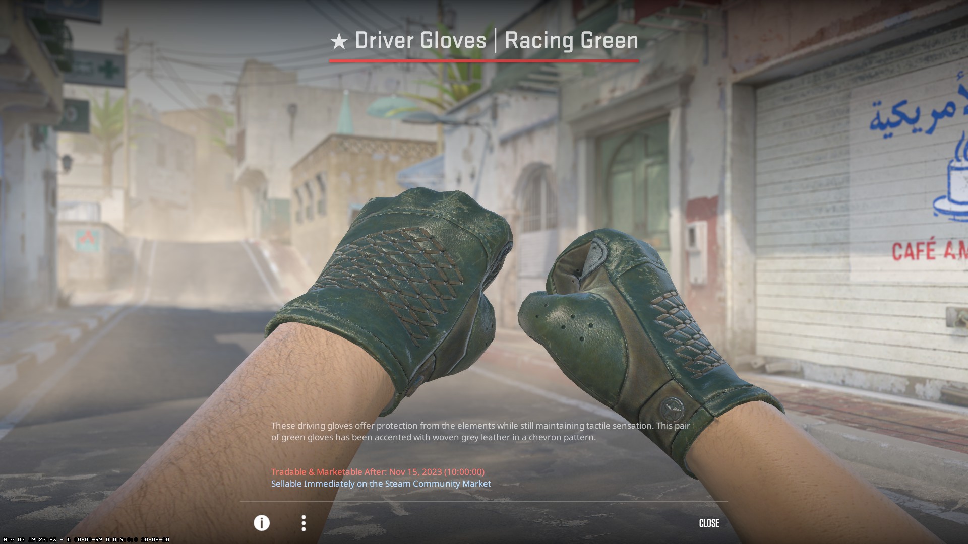 Driver gloves racing green csgo 2025