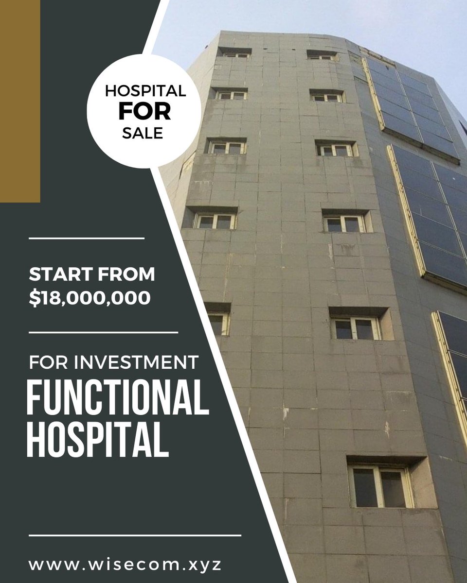 PRICE: $18,000,000

For physical viewing and more information, please contact Wisecom on:
Tel: +2348097370052, 08036304500
Website: wisecom.xyz

.
#realestate #wisecom #hospital #hospitalforsale #angelinvestors #angelinvesting #hospitalmanagement #hospitaljobs