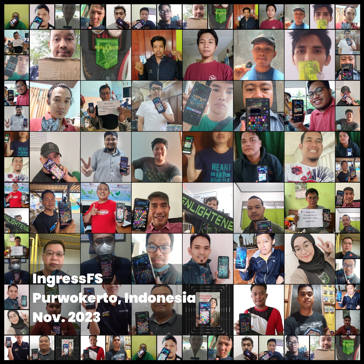 spidertazmo's tweet photo. @ingress 
@FevGames 
#firstsaturday
November 2023 
Virtual meet-up in Purwokerto, Indonesia https://t.co/ognhTqKGg8