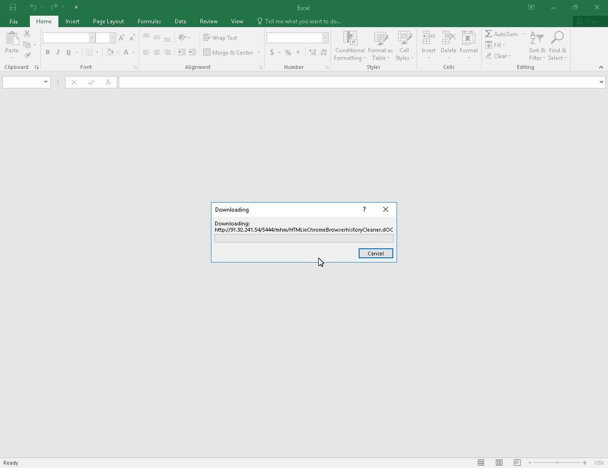 doc_guard's tweet photo. 🚨 Malicious Excel File Evaded Nearly All The AV Solutions #AgentTesla 🚨

📌 VT Detection: 9 / 60

🔐 MD5: 135b619a44648eada35c4d63a03b3bdd
🕵️‍♂️ IOCS: 91.92.241.54

DOCGuard Report: https://t.co/34061CzLWJ https://t.co/w6922ExKTA