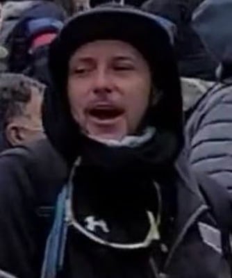 retiredtrnman's tweet photo. The #FBI has ID'd many who incited violence at the U.S. Capitol on January 6, but it still needs your help to bring others to justice. If the person in this photo looks familiar, submit a tip at https://t.co/LRUnRA40bG or 1-800-CALL-FBI, and mention photo #352-AFO.  #DemVoice1 https://t.co/9BCkyQhlIQ
