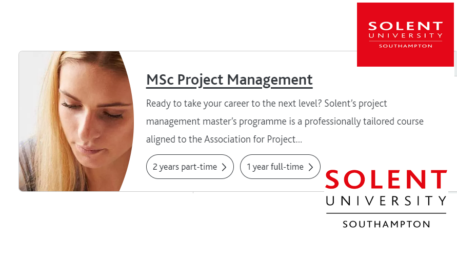 Study in UK - Solent University, Southampton
MSc Project Management - Jan. 2024
Solent’s project management master’s programme is a professionally tailored course aligned to the Association for Project Management (APM).
#projectmanagement
#msmunify #studyinuk
#solentuniversity