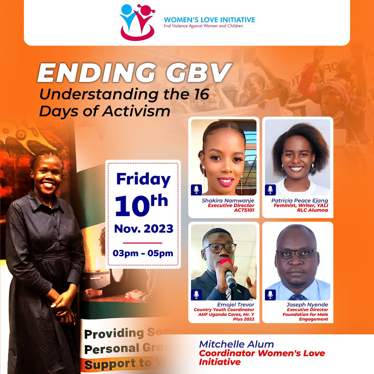 GBV is one of the most notable human rights violations in society. Join our X space this Friday at 3:00 p.m. about understanding the 16 days of activism. Tap the link below👇 x.com/i/spaces/1rmGP… @EmojelTrevor @josephnyende1 @Trishathepoet @KeiraShakie @ahfugandacares