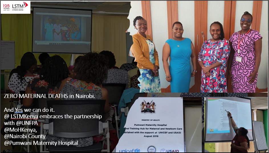 Thank You @UNFPAKen for supporting roll out of National #EmONC training and #Mentorship guidelines in Nairobi County. Through the integrated #MNH project by @LSTMKenya 21 health facilities in Nairobi county are supported to implement guidelines launched by @MOH_Kenya last year.