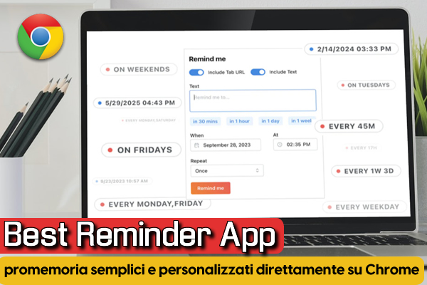 Best #Reminder  App | promemoria semplici e personalizzati direttamente su #Chrome 
bit.ly/3rRwGmw