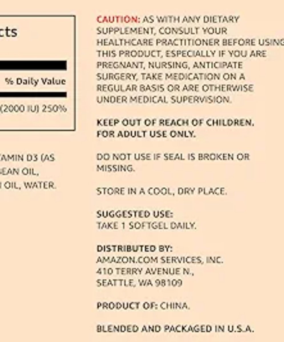 trippwhitbeck's tweet image. As a #Costco guy, but also a big @amazon shareholder, I have wanted to start using #AmazonElements for my #vitamin and #mineral #supplements.
I am VERY sad and disappointed to see I cannot use #Amazon Elements products because most of the yield is &quot;Product of China.* Sorry, no🙅‍♂️