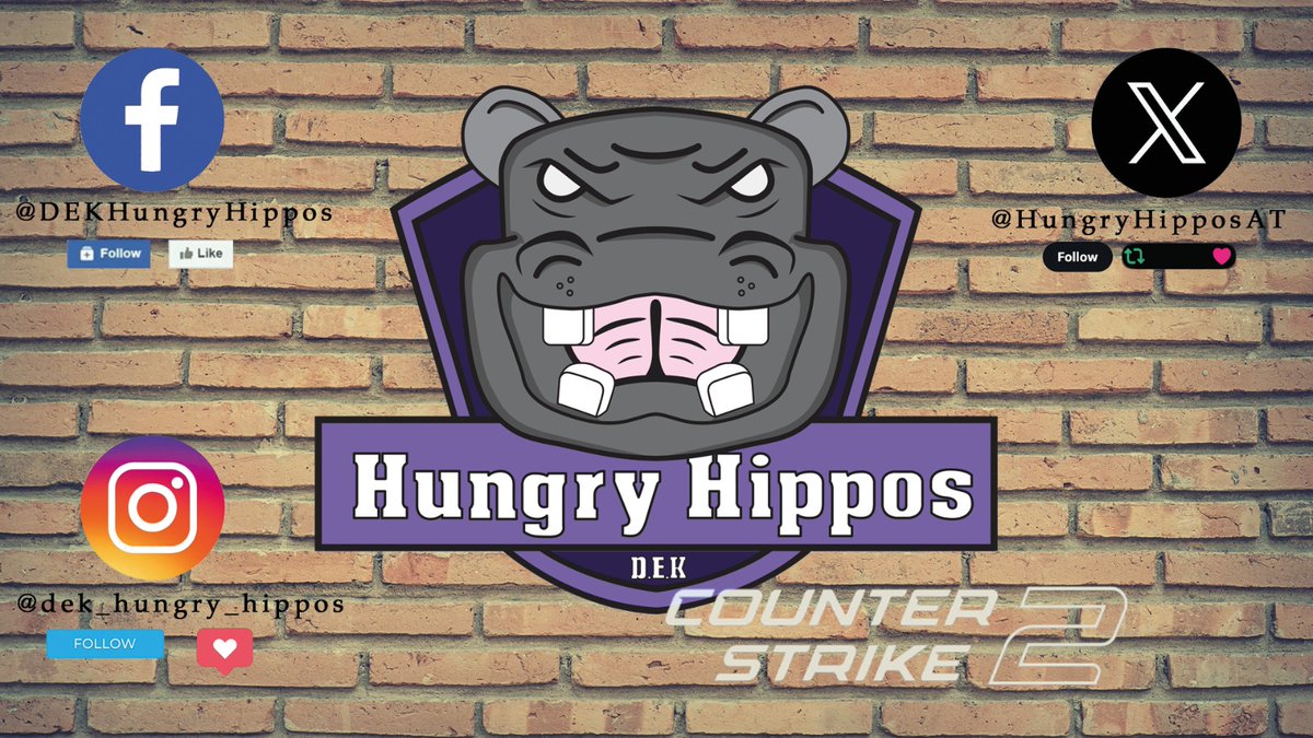HungryHipposAT's tweet image. In der Hoffnung auf weitere Anmeldungen für unseren CS-Cup, als auch die eigene Reichweite zu erhöhen, veranstalten wir ein Give-Away.

🦛🦛🦛🦛🦛🦛🦛🦛

Pro Plattform wird ein CS-Waffen-Skin verlost (je 1x AUG, AWP und M4A4)

Verlost wird am Montag!

#giveaway
#CS2Giveaway