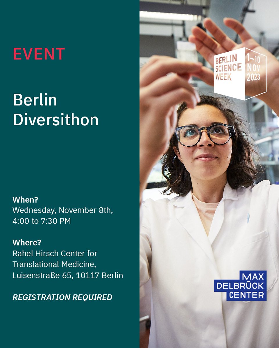 Max Delbrück Center (@mdc_berlin) on Twitter photo Another inspiring #BerlinScienceWeek event: "Berlin #Diversithon" – help <a href="/ohyeahfranzi/">Franziska Sattler-Morrison, M.Sc.</a> (<a href="/berlin_soapbox/">Soapbox Science Berlin</a>), @karinhoehne (@berlinnovation), and our "Women’s Representative" Christiane Nolte to diversify the world’s largest encyclopedia: mdc-berlin.de/news/events/be… #Wikipedia #mdcBerlin Another inspiring #BerlinScienceWeek event: "Berlin #Diversithon" – help <a href="/ohyeahfranzi/">Franziska Sattler-Morrison, M.Sc.</a> (<a href="/berlin_soapbox/">Soapbox Science Berlin</a>), @karinhoehne (@berlinnovation), and our "Women’s Representative" Christiane Nolte to diversify the world’s largest encyclopedia: mdc-berlin.de/news/events/be… #Wikipedia #mdcBerlin