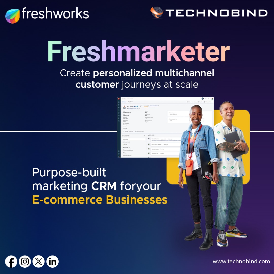 Unlock the Power of Personalized Marketing with Freshworks CRM

#TechnoBind #DefiningNewPossibilities #tag #freshwork #CRM #marketingautomation #customerengagement #digitalmarketing #marketingsolution #freshmarketers