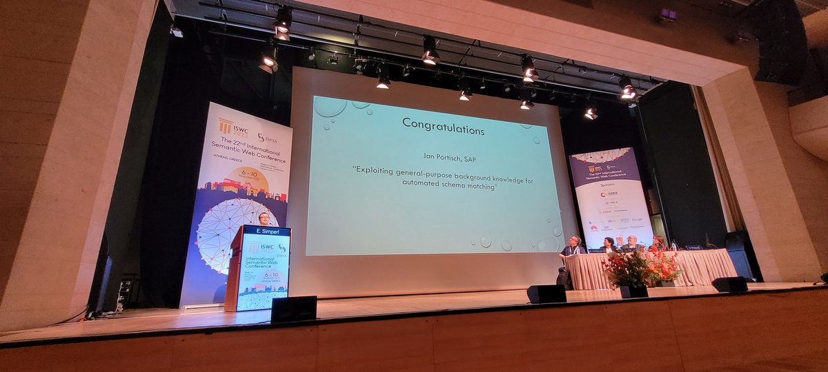 Very proud that <a href="/dwsunima/">Data and Web Science Group</a> alumnus <a href="/JanPortisch/">Jan Portisch</a> receives the <a href="/SemWebSA/">SWSA</a> distinguished dissertation award. Well done, Jan!