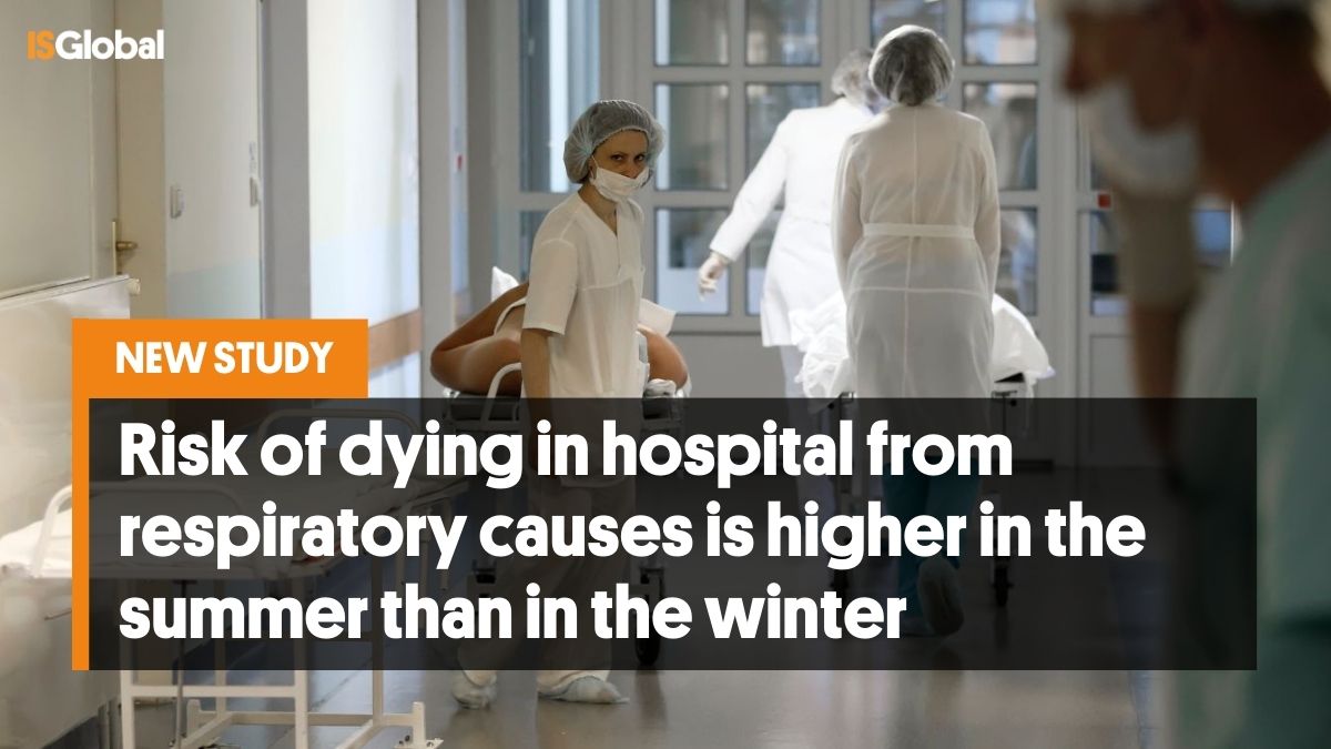 🌍🌡Global warming caused by #ClimateChange could exacerbate the burden of inpatient mortality from respiratory diseases during the summer, according to a study led by #ISGlobal. 

(Thread🧵)