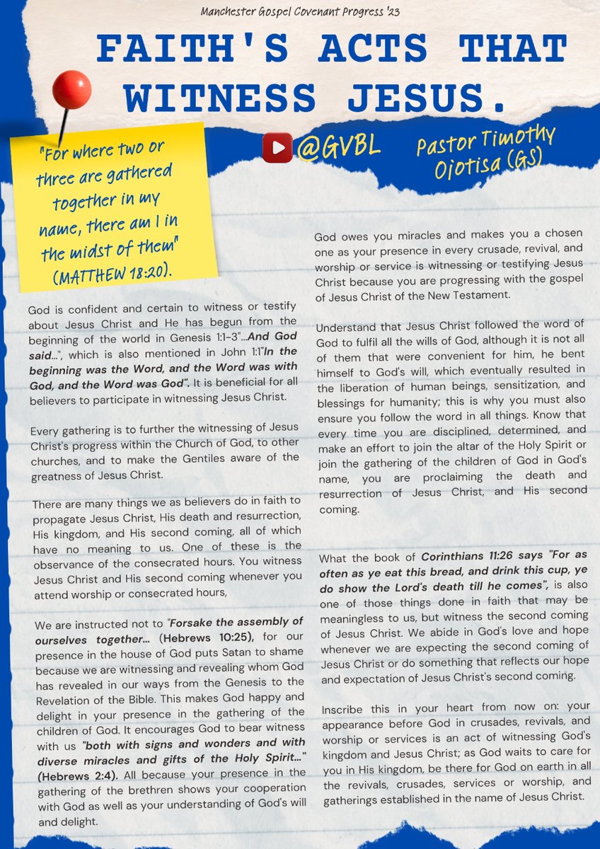 igemcity's tweet image. As God waits to care for you in His kingdom, be there for God on Earth. #igem #covenantprogress #puregospel #godskingdom #jesus #salvation