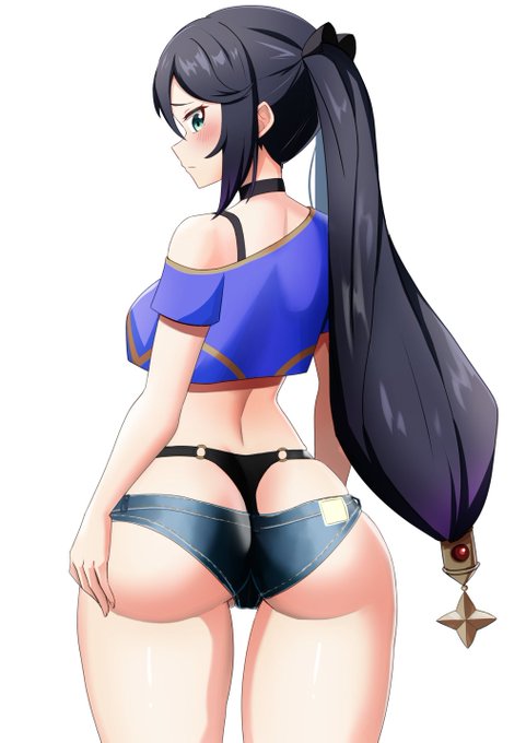 際どい丈のショートパンツを履いてくれたモナ
#原神 #Genshin 