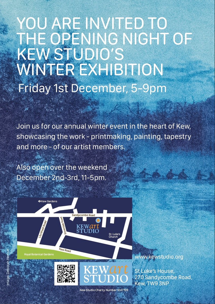 Save the date! Plans for our Winter Exhibition are underway and we hope you will join us in December. #exhibition #meettheartists #art #kew