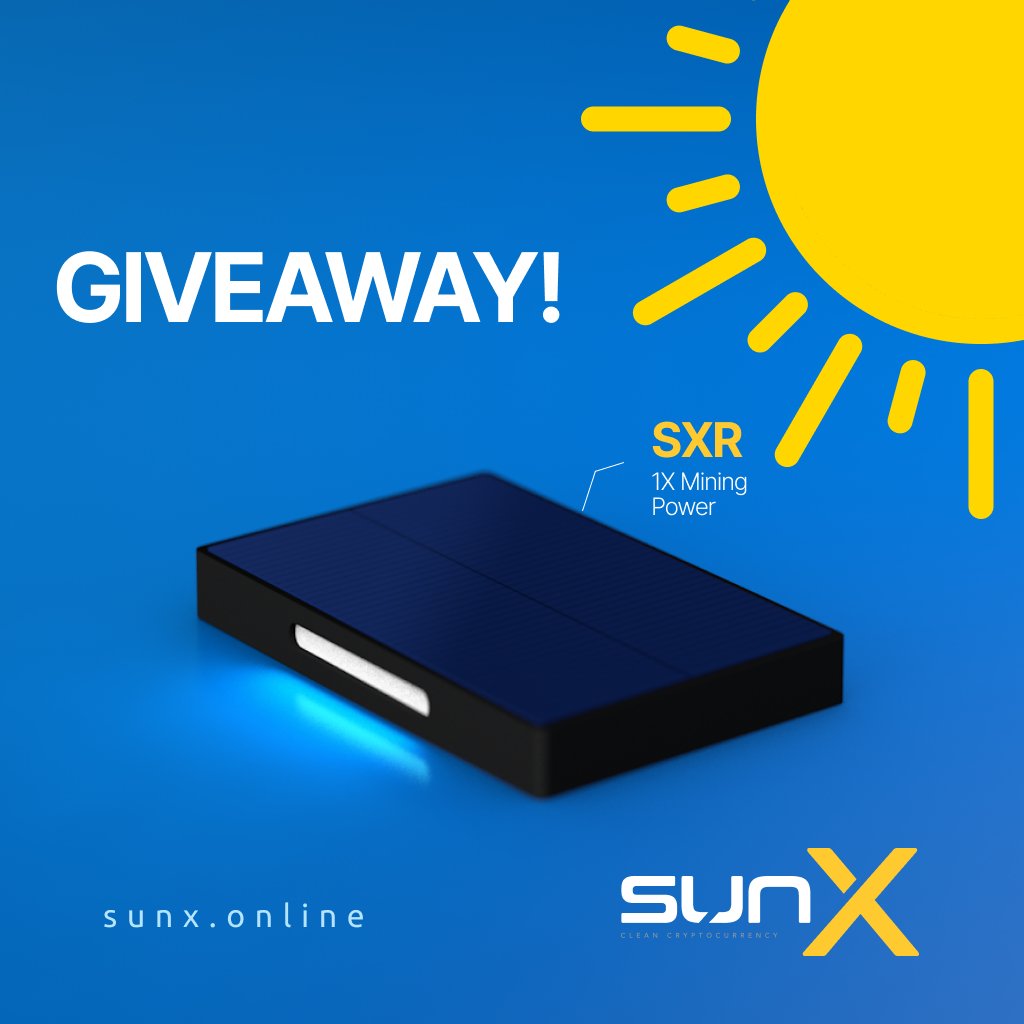 sunxonline's tweet photo. Let's get warmer today!

One lucky winner will receive a SUNX SX Miner valued at $599!

To enter, simply complete a few basic tasks:

🔆 Follow us on Twitter.
🔆 Like and share this post.
🔆 Comment with your thoughts on what zero-carbon means to you and tag three friends.

The deadline for submissions is November 15.

PS: All bot accounts will be eliminated.