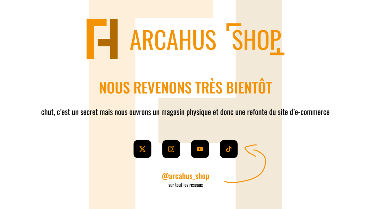 arcahus_shop's tweet photo. Psst, on a temporairement fermé la boutique en ligne parce qu'on ouvre un magasin physique (mais chut c'est un secret)

👀 À très vite ! https://t.co/TRNyIURd6f