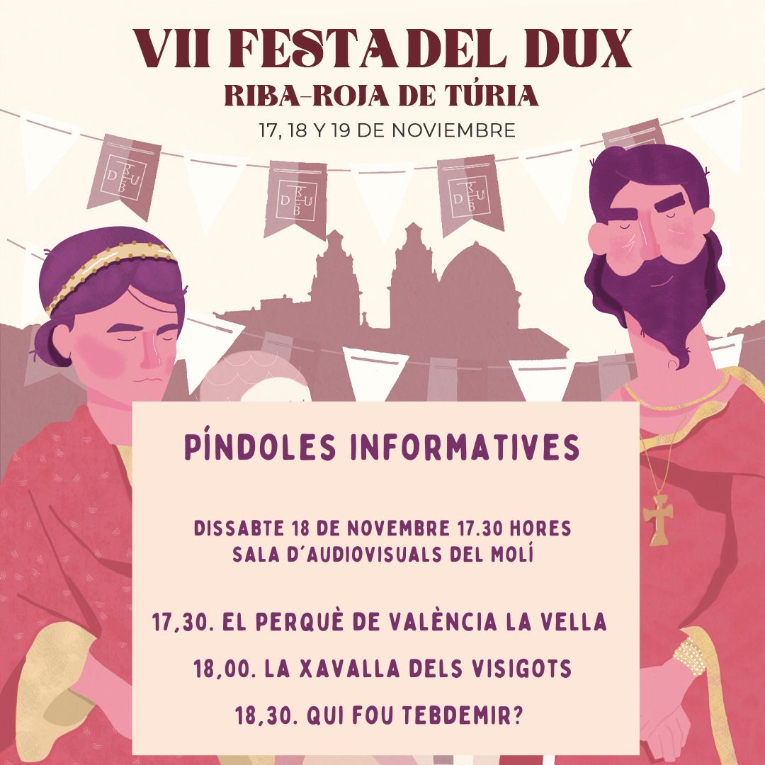 En esta edición trae novedades‼️ 
El sábado 18 el equipo de arqueólogos del <a href="/ICAC_cat/">ICAC-CERCA, Institut Català d'Arqueologia Clàssica</a> que se encuentran trabajando en València la Vella ofrecerá breves charlas informativas en la Sala del Molino. 
Apúntate rellenando el formulario en ribarojadeturiaturismo.com