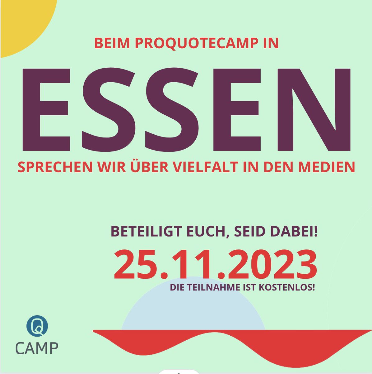 quote_pro's tweet photo. Beim #ProQuoteCamp in ESSEN sprechen wir über Vielfalt in den Medien.
Es geht um Machtverteilung in Redaktionen, um Zugänge, Perspektiven & mehr.
Die Teilnahme ist kostenlos richtet sich an Medienschaffende in der Region NRW- aber auch darüber hinaus. 🚀
https://t.co/hRIAO6yJFM https://t.co/KSdbxpaYX2