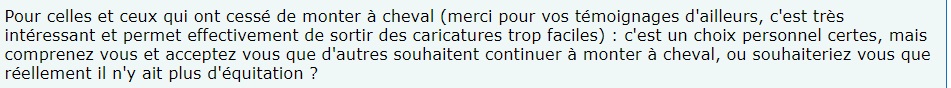 EmpereurDarius's tweet photo. [THREAD] Pourquoi être contre l’équitation ?

Récemment, on m’a posé cette question à laquelle j’ai répondu simplement que je suis pour une interdiction pure et simple de l’équitation et je souhaite revenir sur les raisons de cette position. https://t.co/08bgyt5eTs