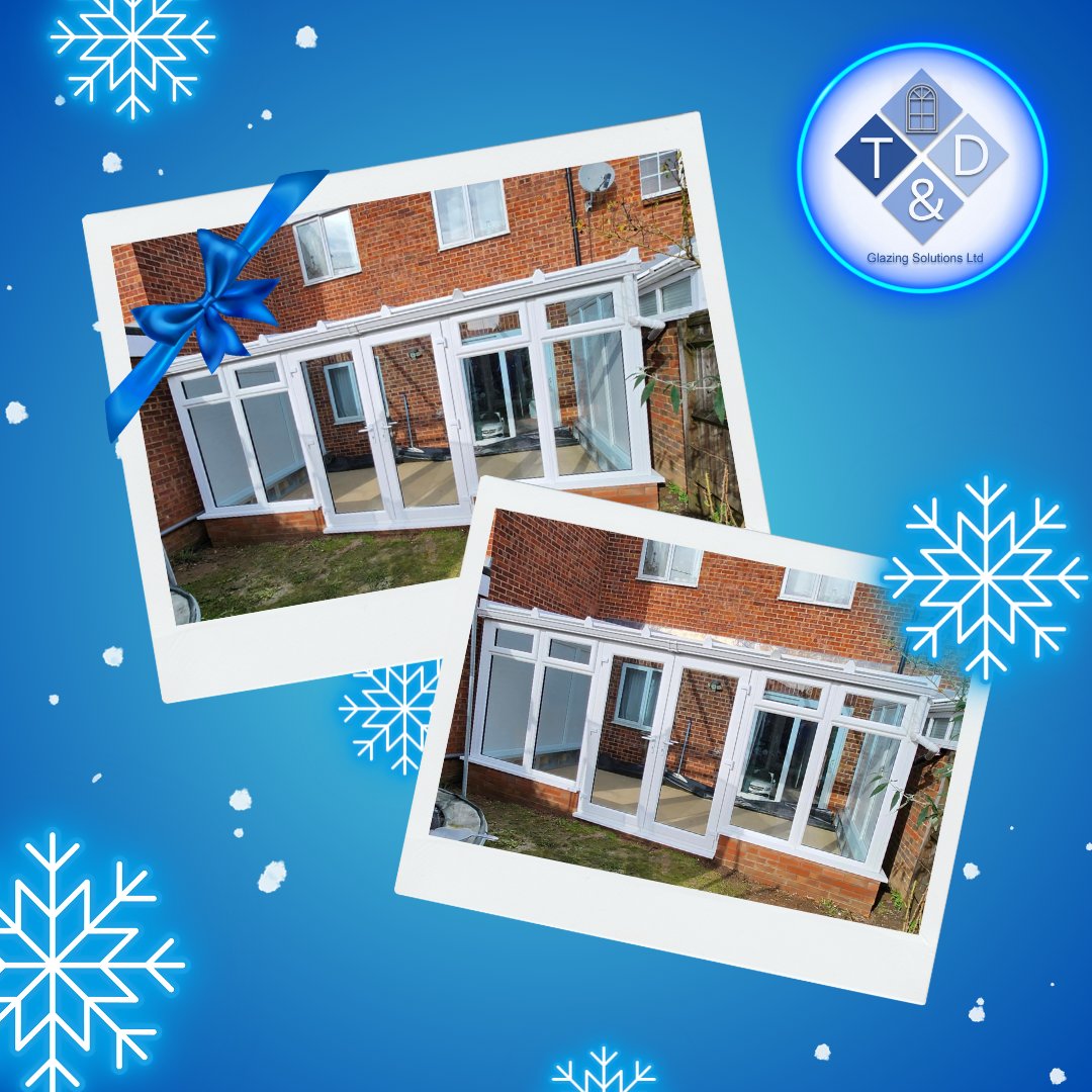 t_dglazing's tweet photo. Winter is fast approaching! 📷📷

With one of our conservatories you will be able to enjoy more day light flooding into your home and will create more space for all your family to enjoy this Christmas 📷

This #leanto #conservatory was fitted in #Cobham 

@CertassLtd @QANWSales https://t.co/pj6IfnB7sv