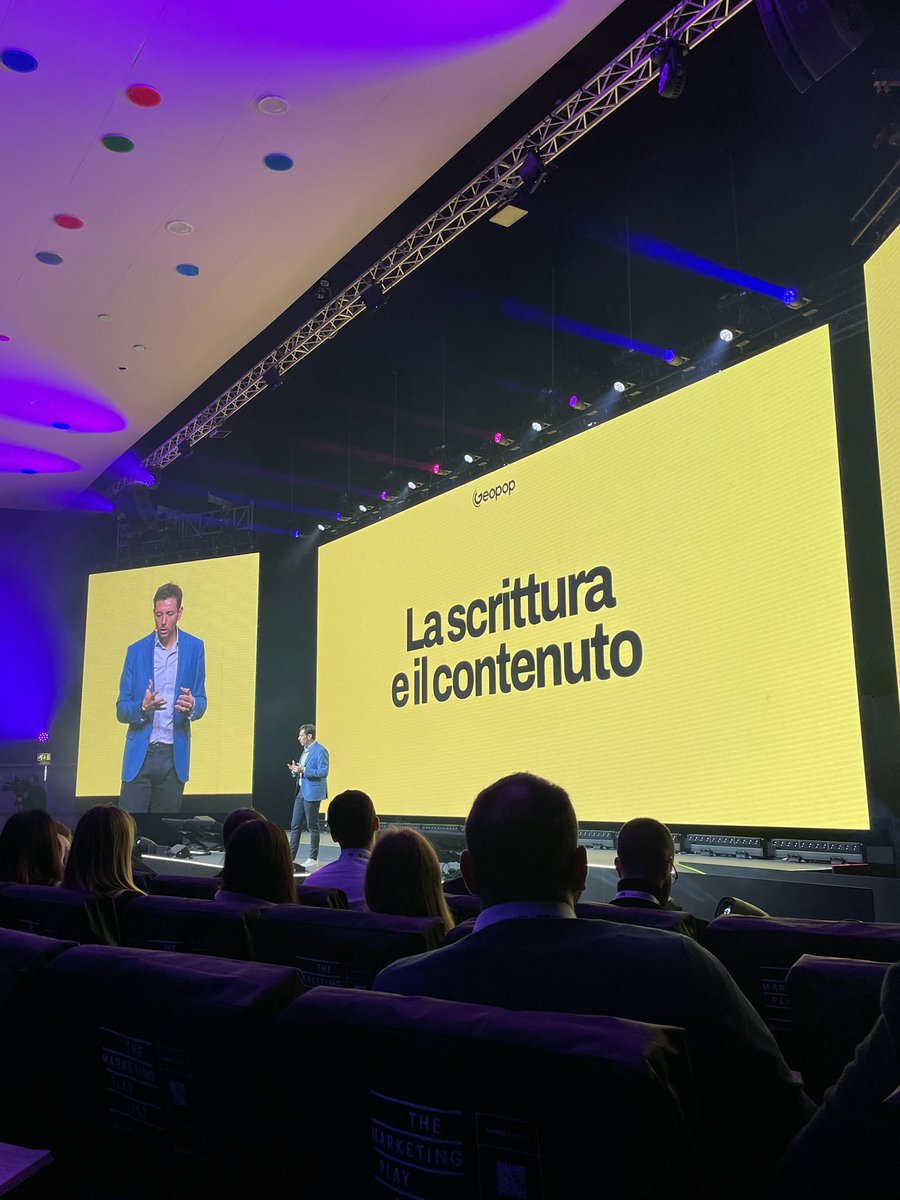 Andrea Moccia, direttore di GeoPop

Back to basics: la scrittura è tutto, copy, pathos, pause, sfumature.

Un buon contenuto non arriva al consumatore finale se non viene scritto bene.

#iabforum #iab #geopop #andreamoccia @AndreaMoccia7