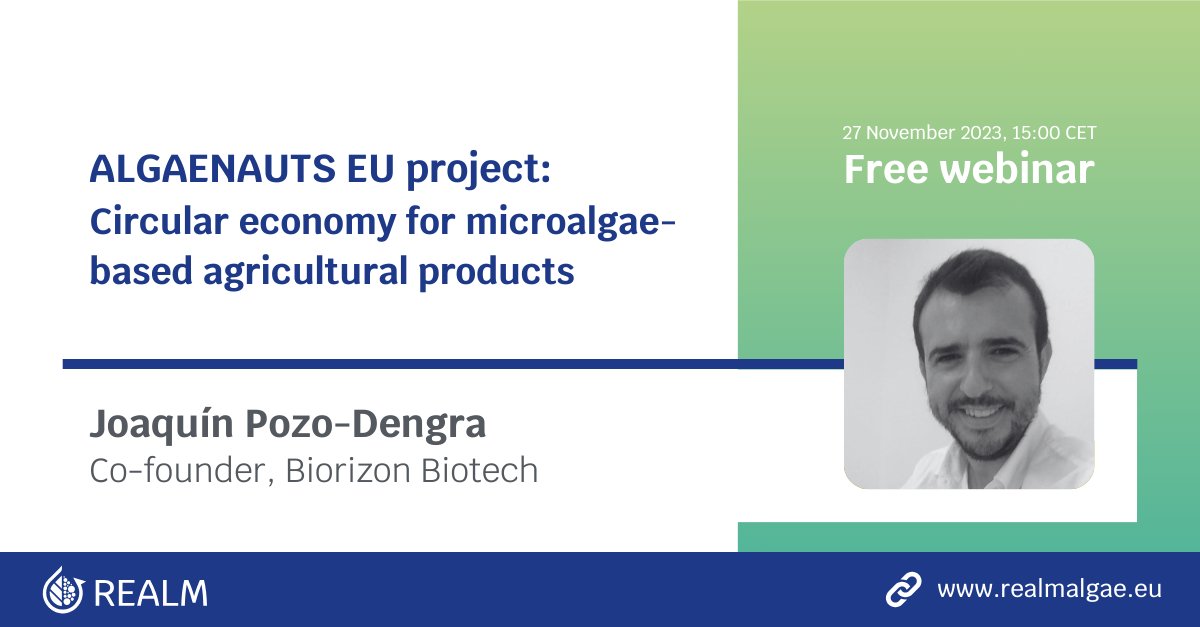 The @Algaenauts project uses seawater and #wastewater to grow #microalgae and develop agricultural products like bio-stimulants. Learn more about them in our 🆓 webinar: realmalgae.eu/free-webinar-a… @BiorizonBiotech