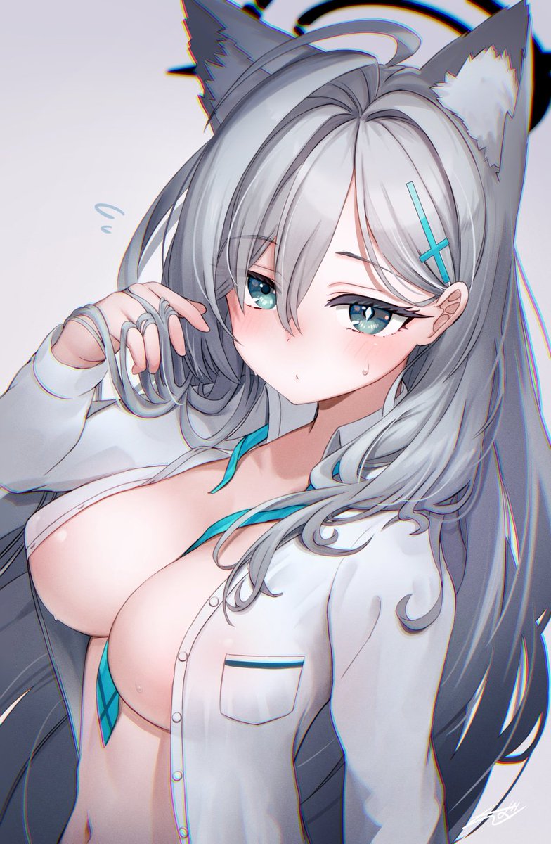 砂狼シロコ(ブルアカ) 「#いいおっぱいの日 某はおむねすこすこ侍、いざ発進で候!」|𝐬𝐚𝐞𝐛𝐚𝐬𝐡𝐢 /*ᵍᵃᵐᵉᵈᵉᵛのイラスト