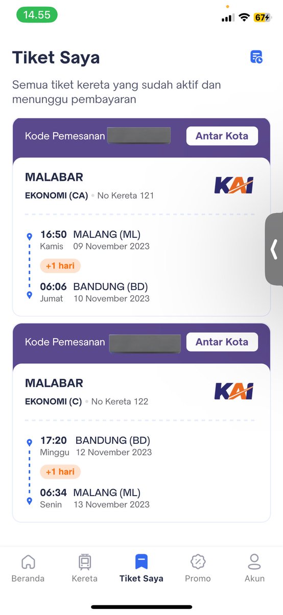 mechamcru's tweet image. wts tiket kereta kai ekonomi malang bandung dan bandung malang hari kamis &amp;amp; minggu #zonaba #zonauang #tiketkereta
