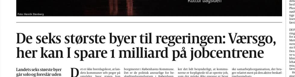 Vi er nu klar med konkrete anvisninger til hvordan der kan spare 1 mia. i jobcentrene uden det går ud over borgerne. Det her bør hele Christiansborg lytte til og indføre med det samme. Så spilder vi ikke længere skattekroner på at unødig administration for ledige borgere #dkpol