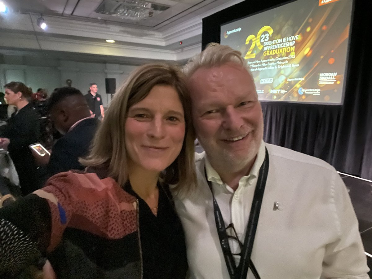 lisbundock's tweet image. Fabulous evening celebrating the achievements of apprentices across the city. So proud of our teacher apprentices &amp;amp; very special to celebrate Charlie Essex and her award with her family 💛 #brightonforever
