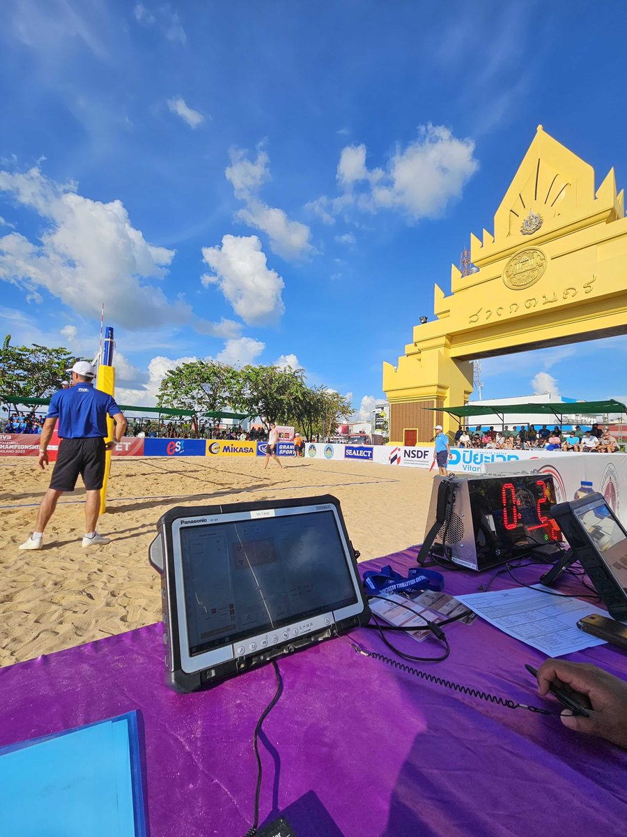 Hello, hello! Our #volleystation team is in 🇹🇭 at U-21 Beach World Championship 🤩 
#volleyball #sportech #volleyballworld