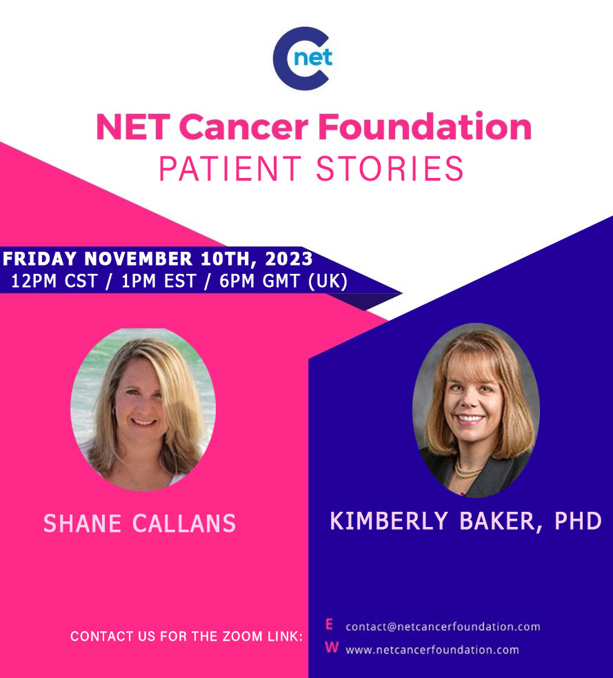 Only 2 days to go until NET Cancer Day on Friday 10th November. Please join us to listen to two NET patients give their stories. DM or email for the Zoom link.
#ZebraStrong #LetsTalkAboutNETs #NETs #NeuroendocrineTumour #support #patients #collaboration