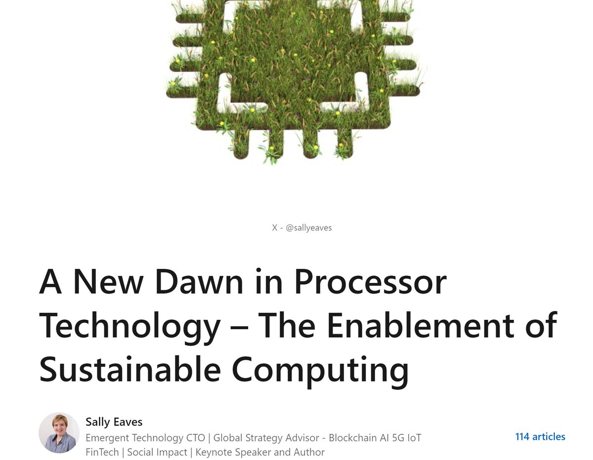 sallyeaves's tweet image. 🖊️#Ad New Article! 🖱️🌿When it comes to managing #workloads &amp;amp; the #future of modern #work I believe that the key enablers for optimization have expanded beyond the key tenets of Performance, Security, Manageability and Stability - to equally include Sustainable Computing too!…