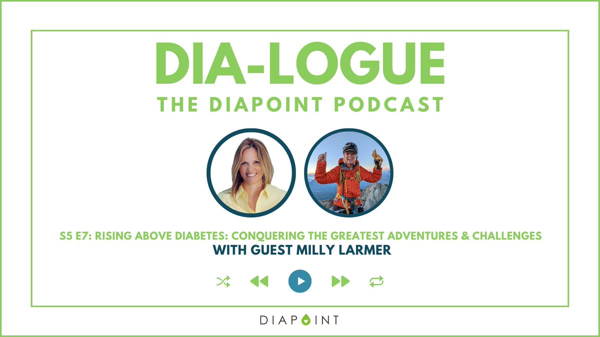 Are you ready to be inspired? In this ep of Dialogue: The Diapoint Podcast, I speak with Milly Larmer from Gulf For Good about hiking, climbing mountains and other adventure sports as a person living with #diabetes. 🎧 buff.ly/3slASLr #mountainlife #mountaineering