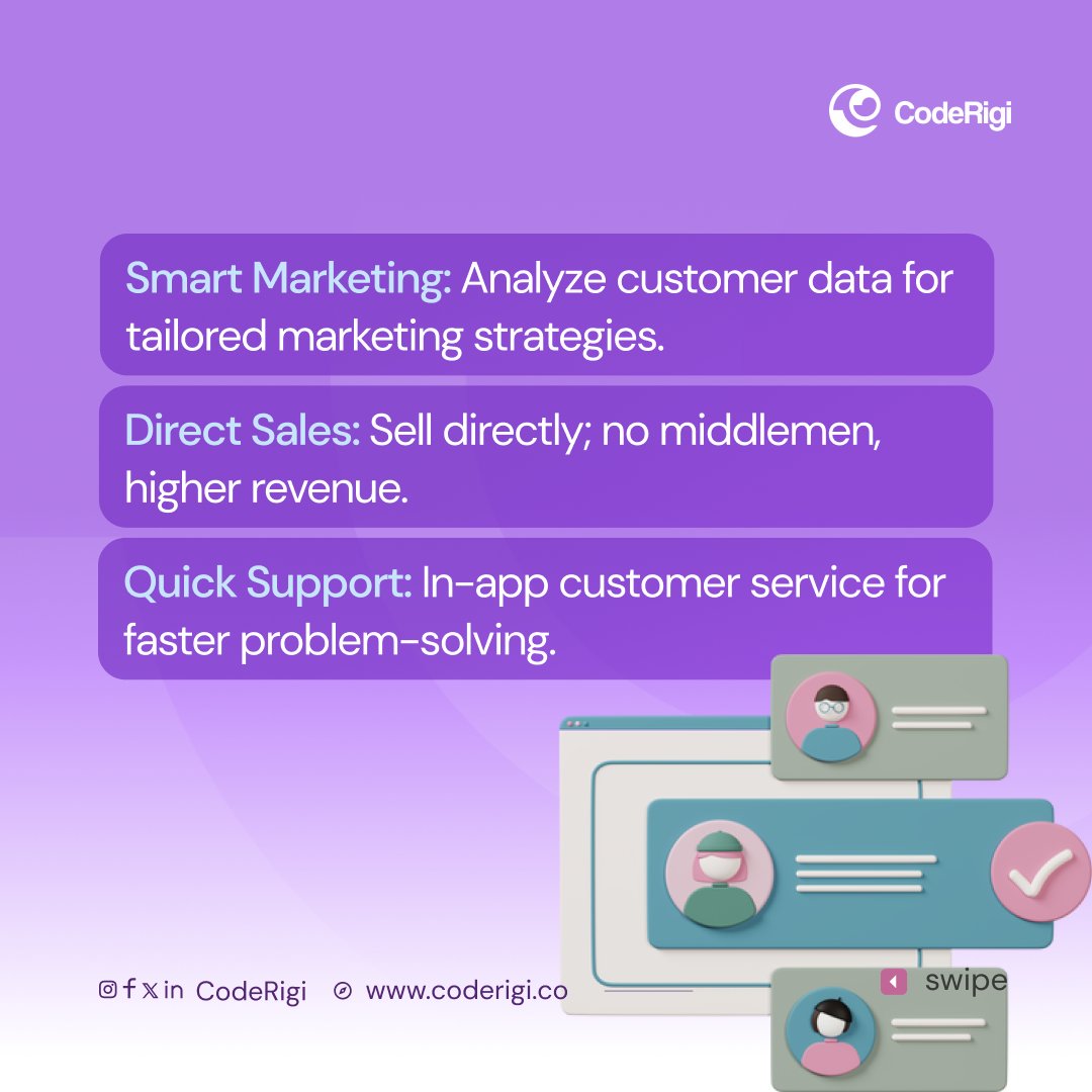 coderigi_'s tweet image. They streamline your in-store operations, provide an extra avenue to connect with customers, boost your presence in the market, and supercharge customer engagement. 📷