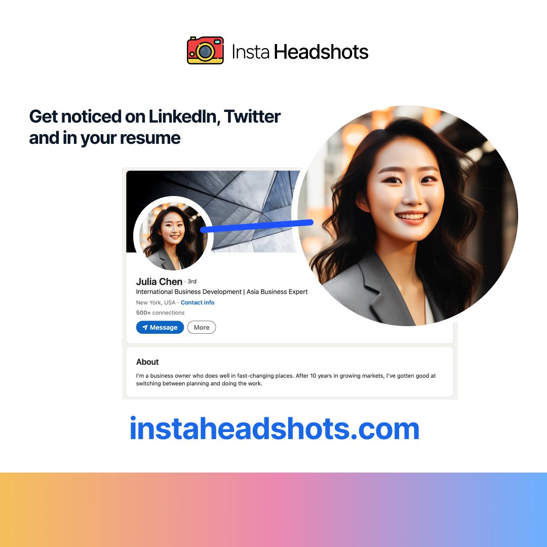 MagicStudio's tweet image. Turn your selfies into professional headshots with instaheadshots.com !📸 💼 
Upgrade your selfies to pro-level headshots for LinkedIn, resumes, and more - All from the comfort of your home. 
⁠
#InstaHeadshots #AI #MagicStudio