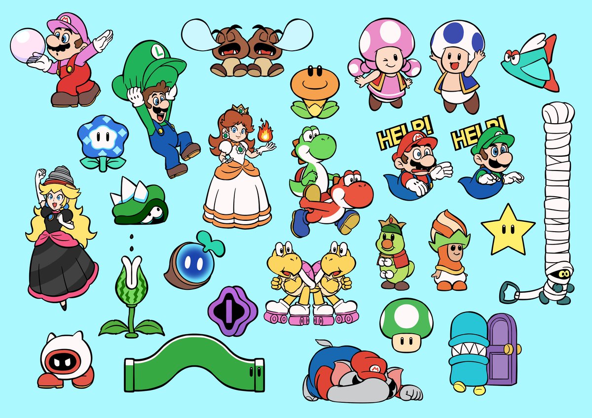 cloaty14605's tweet image. #SuperMarioBrosWonder 
画着玩了
