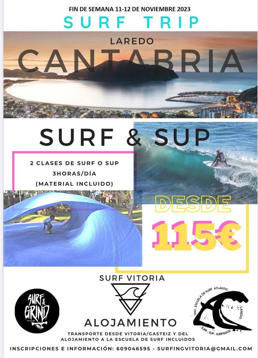 Último finde” de surf de este año, todavía quedan plazas y muy buenas previsiones.#surftrip #surfschool #ocioynaturaleza #turismo #SurfCity