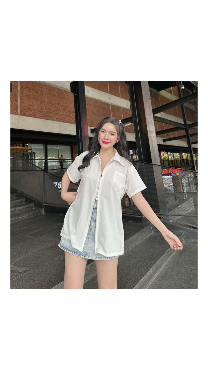 nutda_TT's tweet photo. #เสื้อผ้าครัชแขนสั้นซิปหน้ากระเป๋าหน้ากระดุมหลัง (G21) A2153 #ช้อปปี้ถูกชัวร์ 

📌พิกัด: https://t.co/iQPBAhHxqU https://t.co/p23DUDnAn5