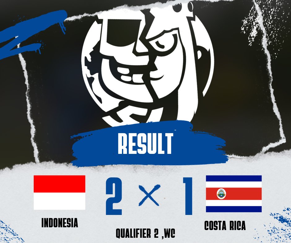 TCF Esport (@esports_indocr) on Twitter photo Hasil pertandingan
Indonesia 2-1 Costa rica
<a href="/CR_Supremacy/">Supremacy League</a>
Bertemu mantan jumpa ditaman
Hatiku kesal dikasih undangan
Ada kesalahan jadikan pengalaman
Selalu belajar raih kemenangan. Hasil pertandingan
Indonesia 2-1 Costa rica
<a href="/CR_Supremacy/">Supremacy League</a>
Bertemu mantan jumpa ditaman
Hatiku kesal dikasih undangan
Ada kesalahan jadikan pengalaman
Selalu belajar raih kemenangan.