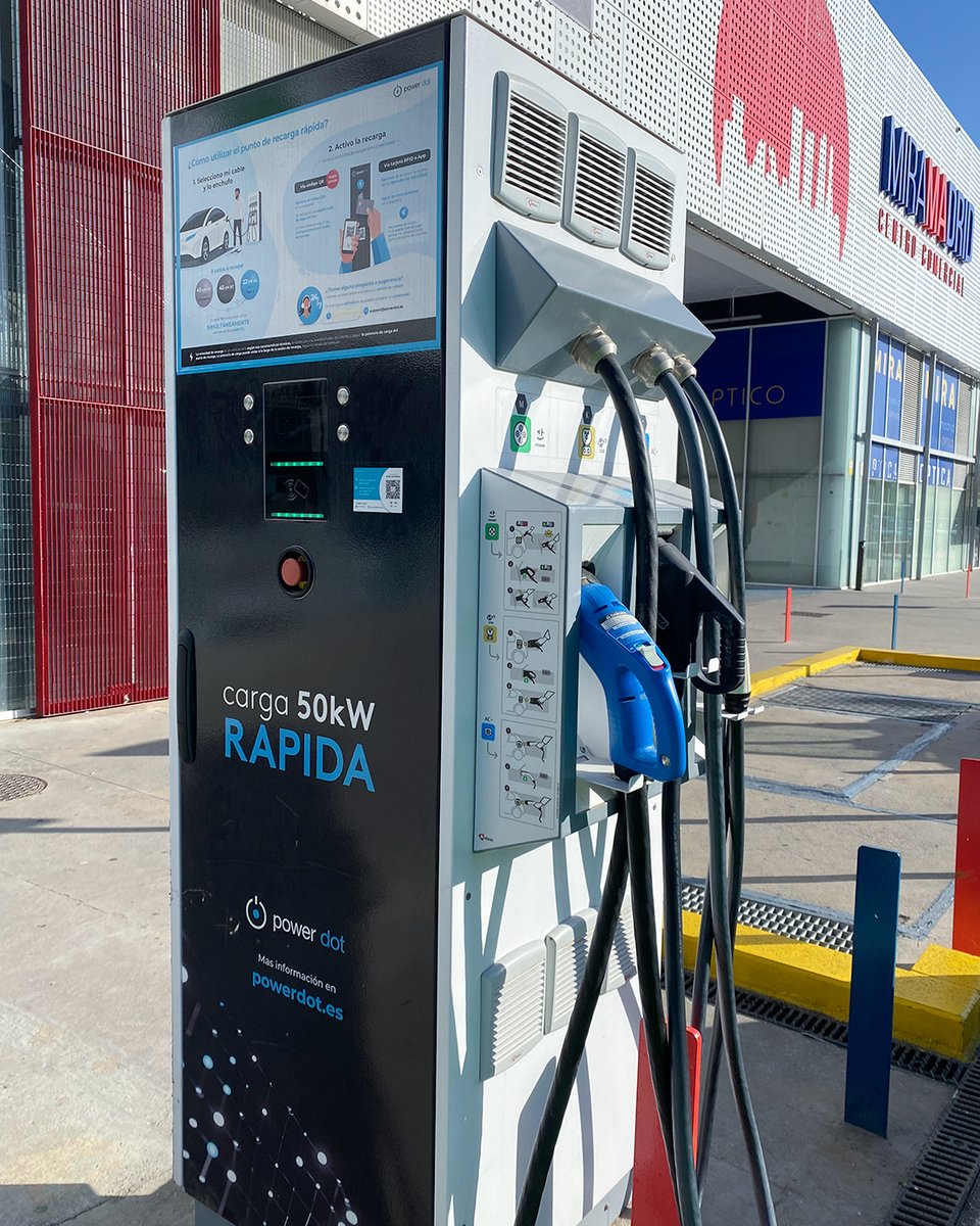 Si tienes un coche #electrico en Centro Comercial Miramadrid podrás encontrar el punto de #recarga 🔋🔌. Podrás cargarlo cuando quieras. Listo en poco tiempo para tu próximo viaje.