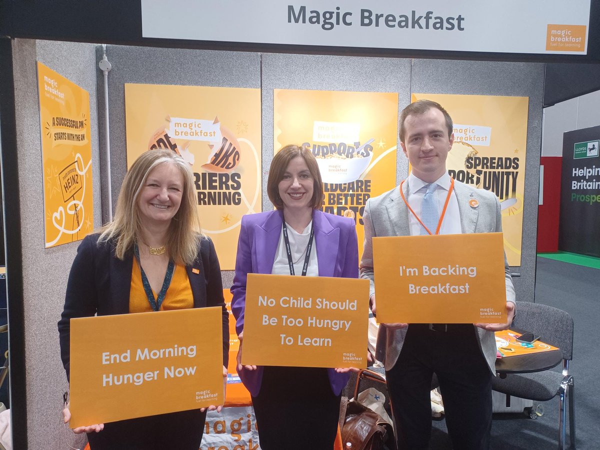 A few weeks ago, we completed another productive party conference season for Magic Breakfast! 👏✅ Everywhere our message was endorsed – it’s time to end child morning hunger 💪 Check out our party conference wrap-up blog 👇 bit.ly/46Y8lKJ