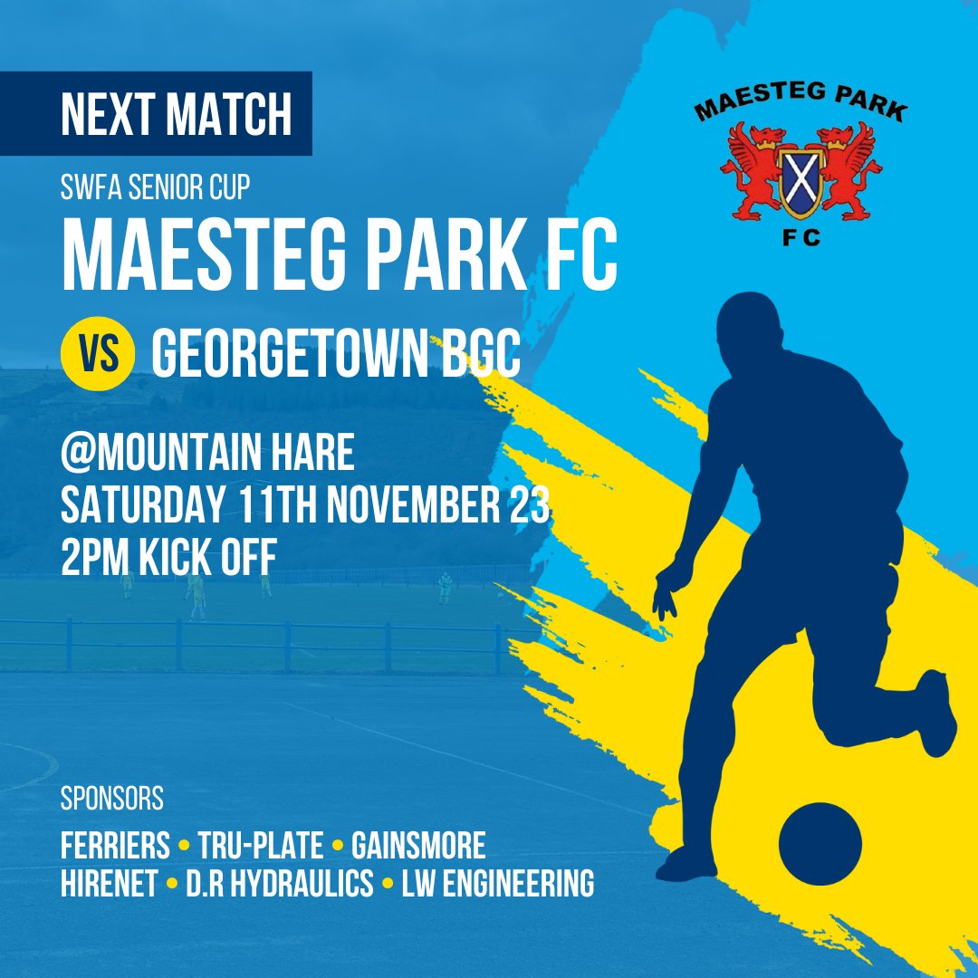 MaestegPark2010's tweet image. We try again on Saturday,  SWFA Senior Cup game for the 1sts. @GeorgetownSnrs