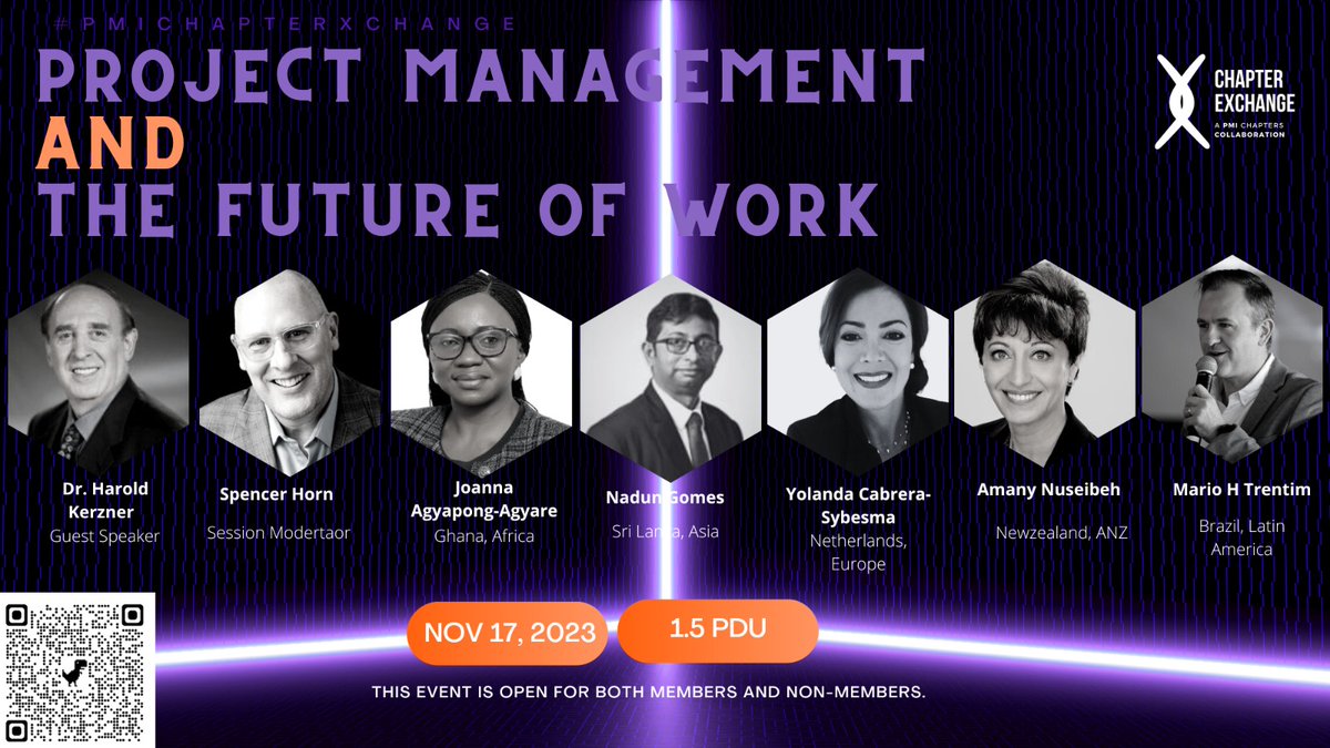 PMIMC's tweet image. #pmichapterXchange season 4 closure event
Project Management and the Future of Work
Date: Nov 17, 2023, 19:30 IST ( GMT +5:30)
Register here: lnkd.in/dPS-MP-q
