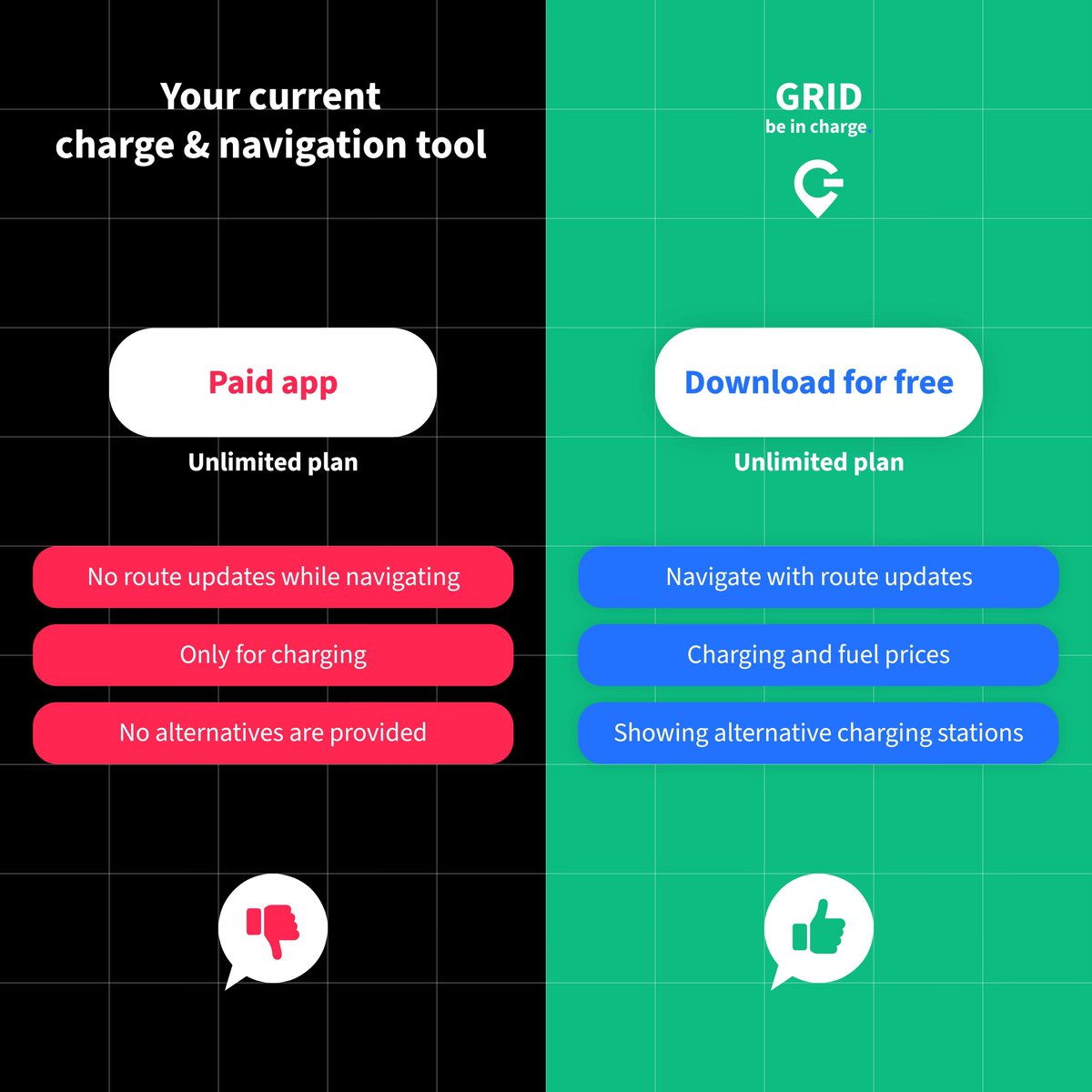gridincharge's tweet image. Why settle for less when you can navigate with the best? Experience the difference in EV navigation precision. 🚗🗺️ 
•
•
•
#grid #gridapp #beincharge #smartdriving #navigation #sustainable #innovation #electricvehicle #charging #evcharging