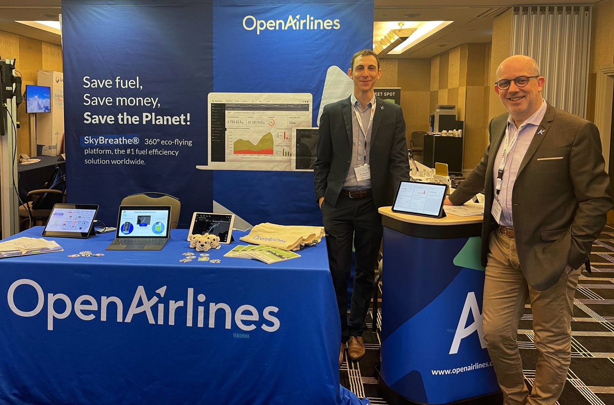 OpenAirlines's tweet photo. 🙌 Live from the Electronic Flight Bag Users Forum in Prague, Czech Republic!
👉 Make sure to come to booth #19, we'll be happy to answer all of your questions about the #EFB assistant and give you a full product demo ✈
#FuelEfficiency #EcoFlying @SAEITC https://t.co/p4sz6331Mg