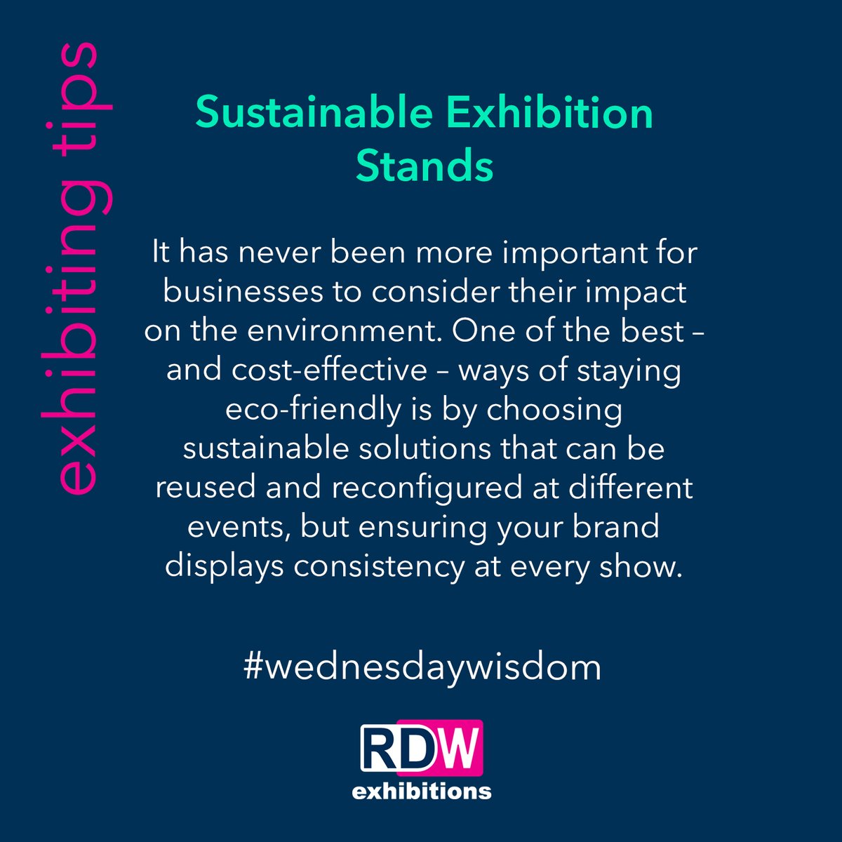 The benefits of sustainable exhibition stands ➡️ rdwexhibitions.co.uk/our-stands-exp…

#sustainableexhibitions #sustainablestands #sustainableexhibiting #modularstands #modularsystems #exhibitiondesigners #exhibitionsuppliers #standbuilders #exhibitioncontractors #exhibitiongraphics