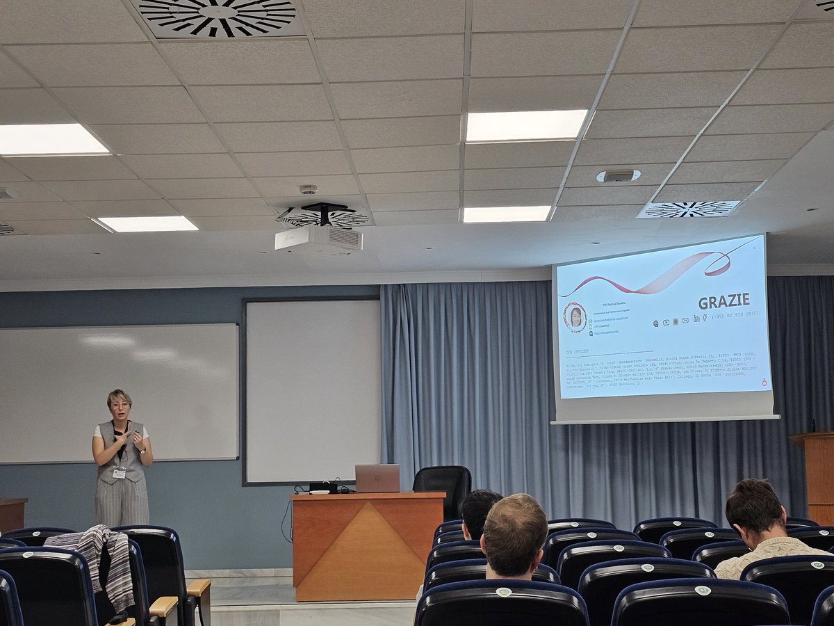 The Computational Topology-Neural Networks Meeting at <a href="/unisevilla/">Universidad de Sevilla</a> starts today! 
Sabrina Bassetto from @Spindox_It talks about Challenges and opportunities of the EU funding schemes