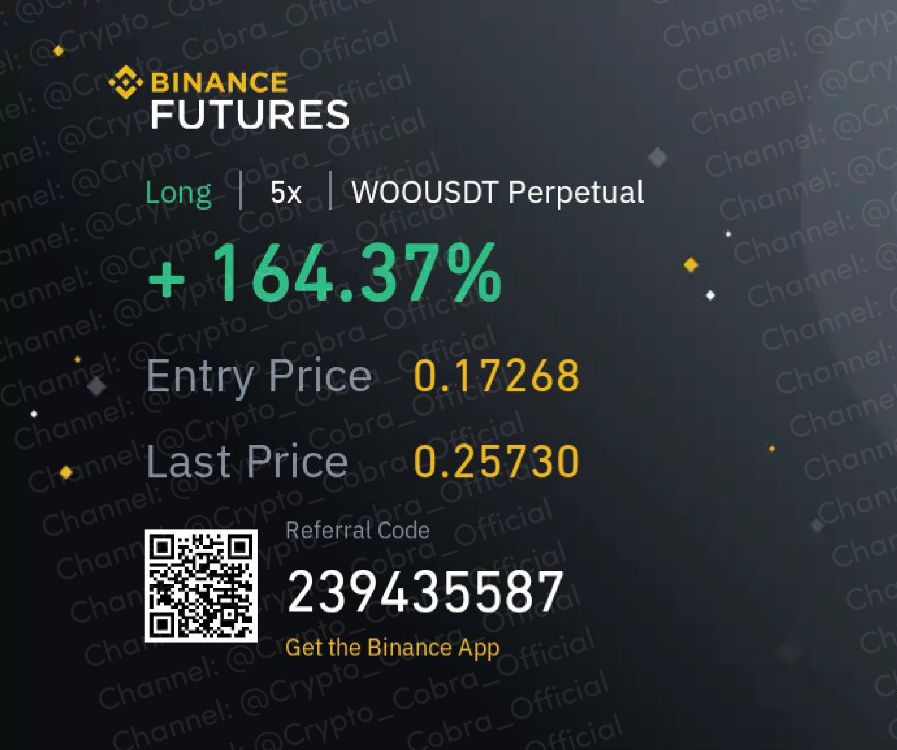 Cryptocalls02's tweet image. #WOOUSDT made 🔥5X +164.37% profit (All Targets Hit)💸

#Premium_Signal👑

🔥For more signals
⤵️🔗
👉 openinapp.co/mohk7

$ORDI $CYBER $STORJ $HIFI $YGG $BLZ $FLOW $POWR $UNFI $MEME $GMT $GRT $OCEAN $NEO $ROSE #API3 $NEAR $CAKE $BLUR $ENJ $HOOK $ZEN #BTC #ETH #Binance